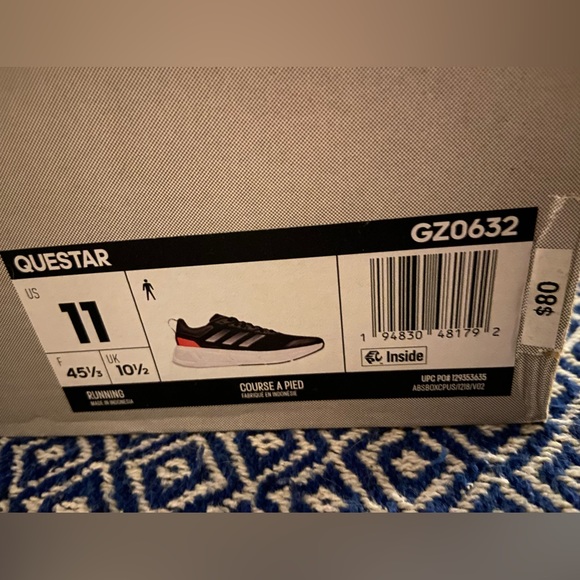 Adidas Questar Mens Running Shoes (11 Medium) - Picture 2 of 10